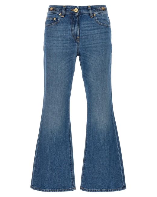 Flared Jeans Blu di Versace in Blue