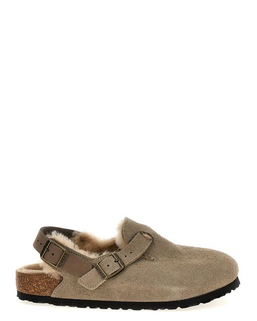 Birkenstock Gray 'Tokio' Sabots