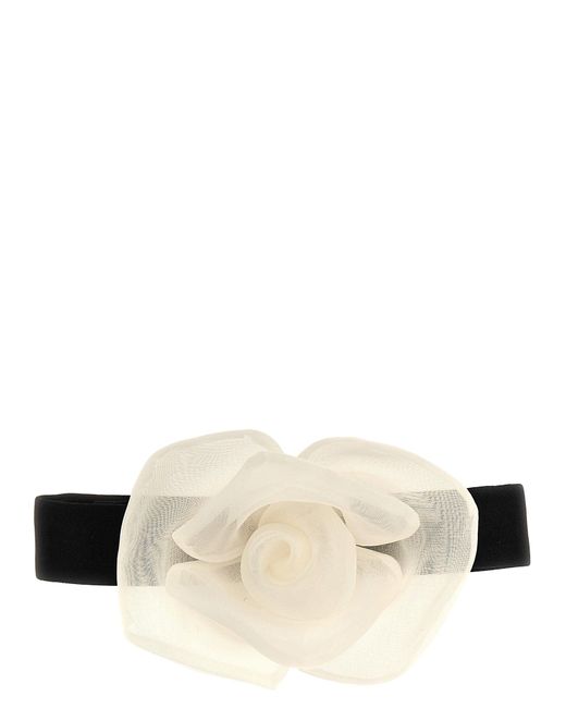 Flower Choker Gioielli Bianco/Nero di Dolce & Gabbana in White