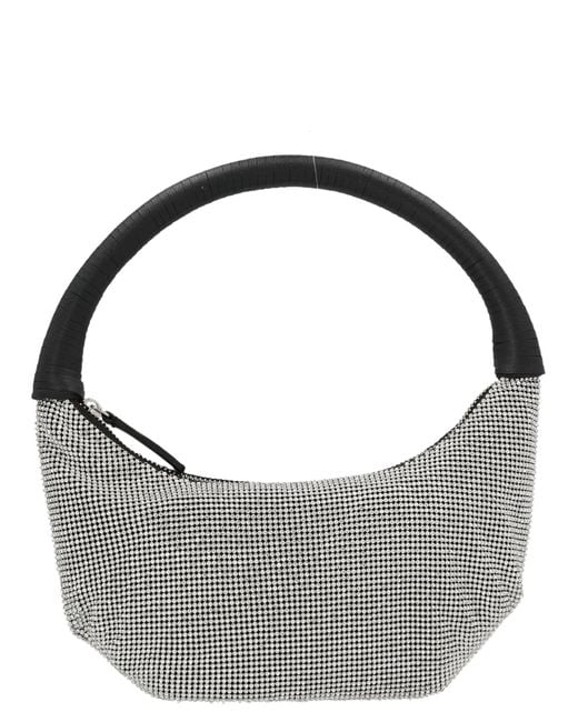 Staud Gray Pepper Embellished Zipped Tote Bag