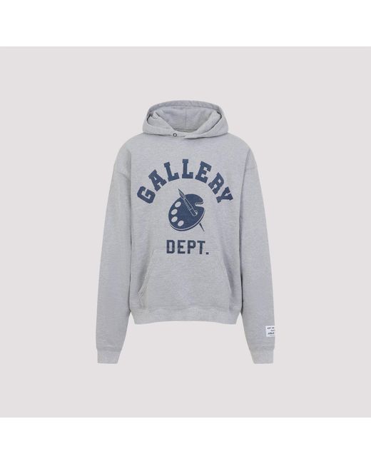 Heather Cotton Art Dept Hoodie-Uomo di GALLERY DEPT. in Gray da Uomo