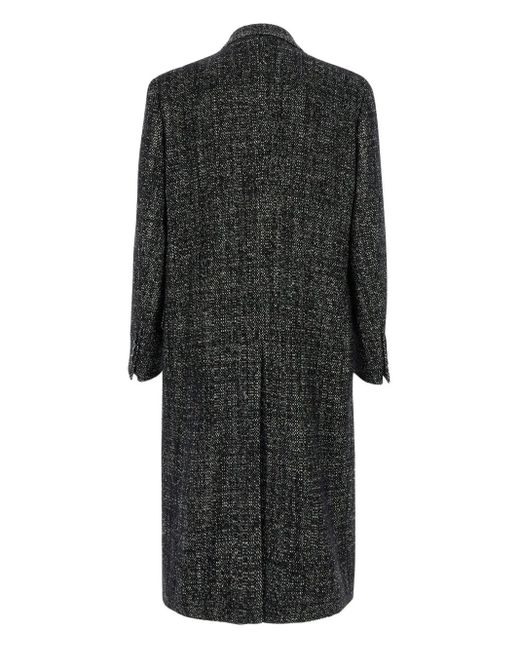 Dolce & Gabbana Black Double-Breasted Coat for men