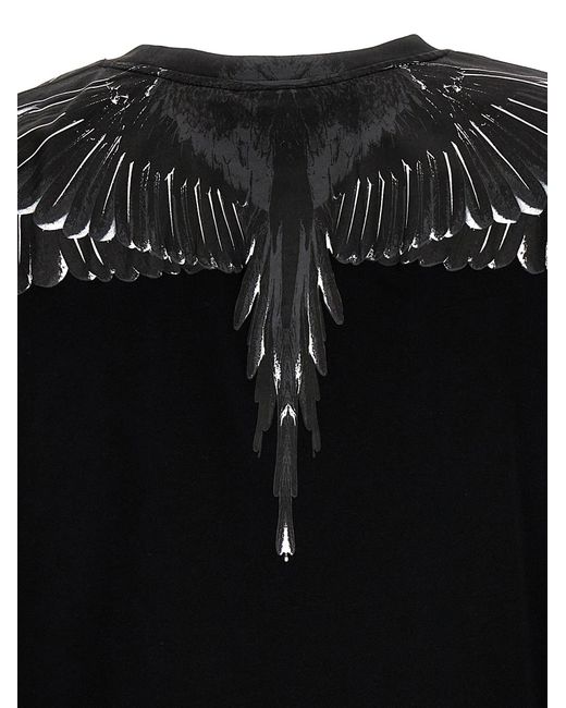 Icon Wings T Shirt Nero di Marcelo Burlon in Black da Uomo