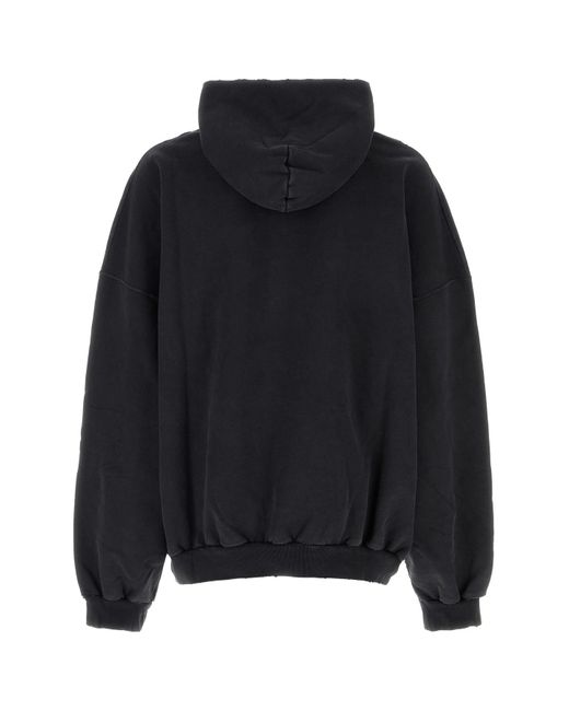 BALENCIAGA＊Black Cotton Sweatshirt Balenciaga Sweatshirt With Print in Black for Men | Lyst Canada