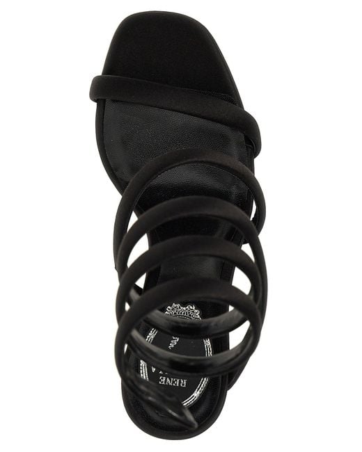 Rene Caovilla Black 'Cleo' Sandals