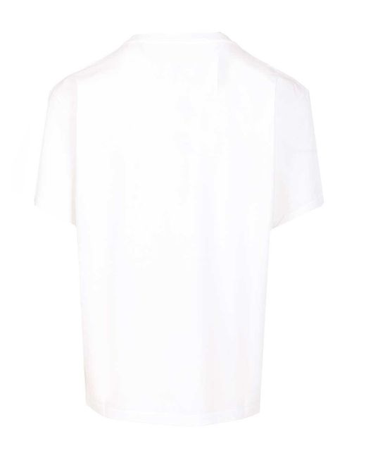MM6 by Maison Martin Margiela White Trompe T-Shirt for men