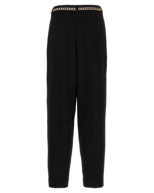 Pantaloni neri con zip e gancio di Michael Kors in Black