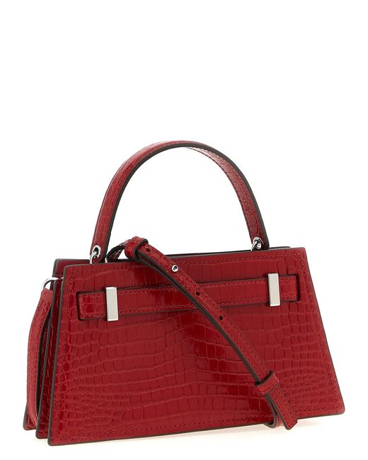 Tory Burch Red Petite Lee Radziwill Hand Bags