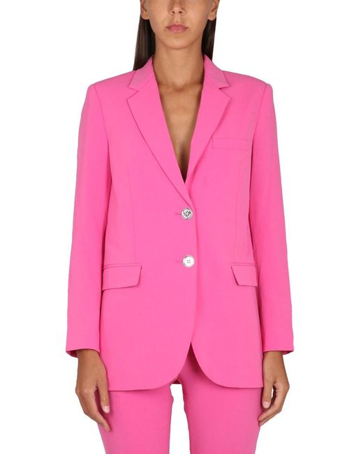 Michael Kors Pink Single-Breasted Blazer Jacket