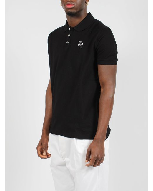 DSquared² Black Tennis Fit Polo Shirt for men