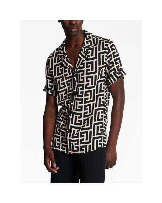 Camicie Nero Neutro-Uomo di Balmain in Black da Uomo
