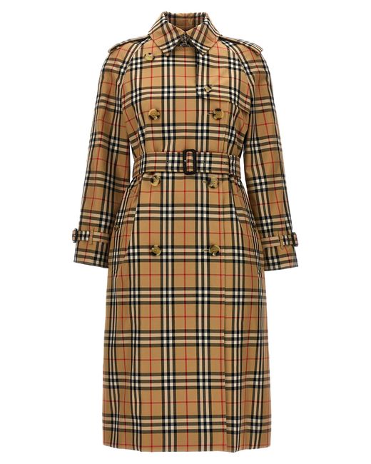 Burberry Natural Harehope Coats, Trench Coats