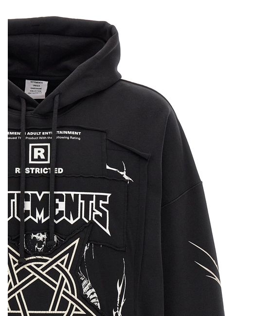 Vetements 'Patched Logo' Hoodie in Black for Men | Lyst Vetements 'Patched Logo' Hoodie in Black for Men | Lyst