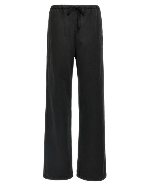 MM6 by Maison Martin Margiela Black Drawstring Pants