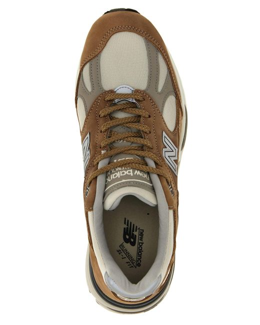 New Balance Brown '991V2' Sneakers for men