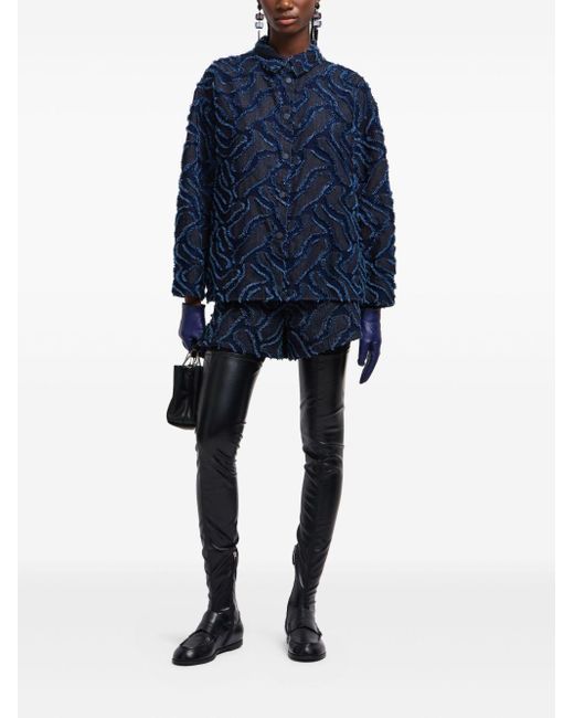 Emporio Armani Blue Cotton Shorts