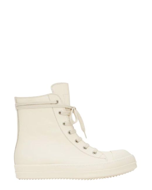 Rick Owens Natural High Top Sneakers