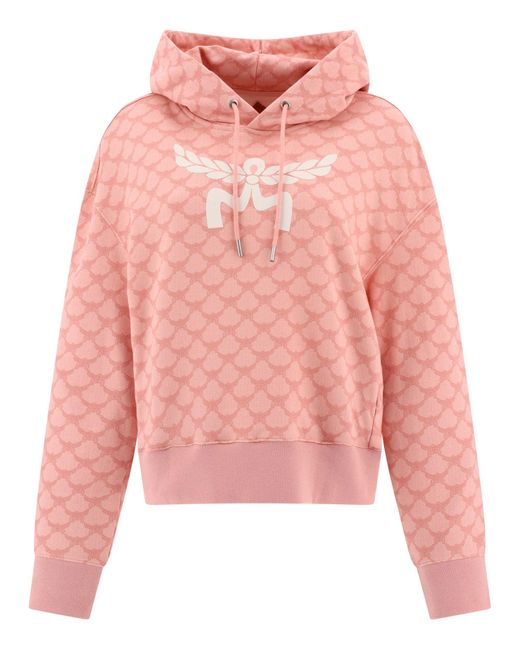 MCM Pink Monogram Hoodie