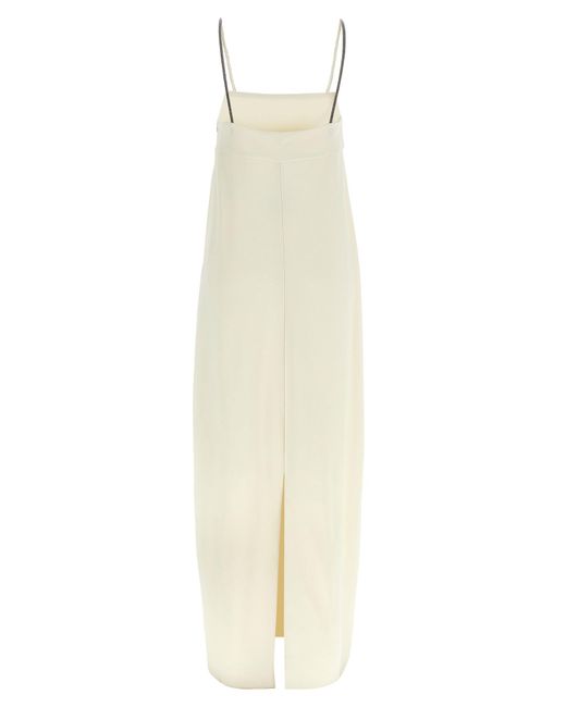 Brunello Cucinelli White Monile Dress