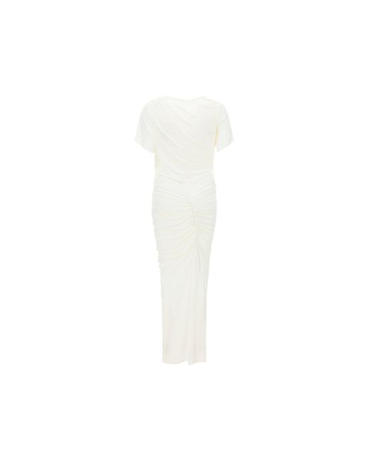 Atlein White Long Dress