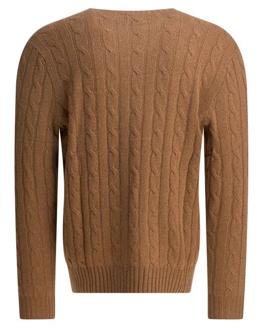 Polo Ralph Lauren Brown Cashmere Sweater for men
