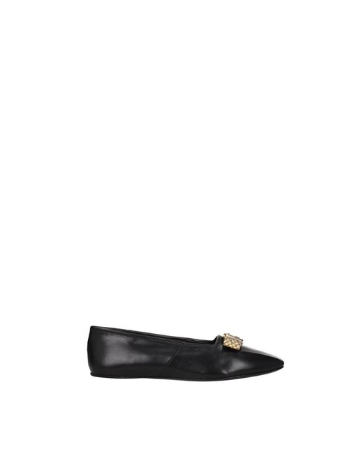 Gucci Black Ballet Flats gg Leather