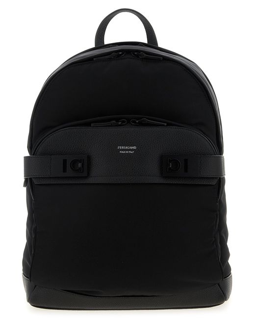 Twins Nylon Zaini E Valigie Nero-Uomo di Ferragamo in Black da Uomo