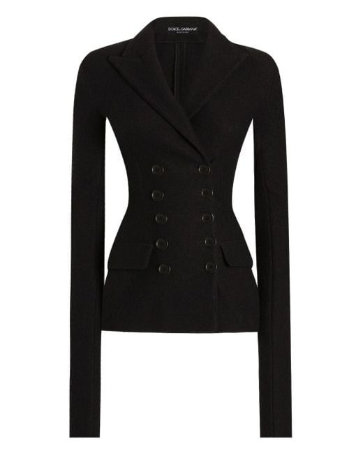 Dolce & Gabbana Black Double-Breasted Blazer