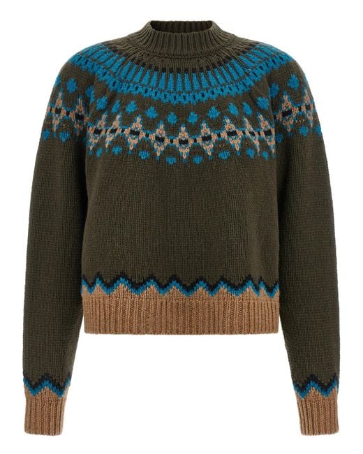 Alanui Sweet Winter Sweaters And Cardigans Green
