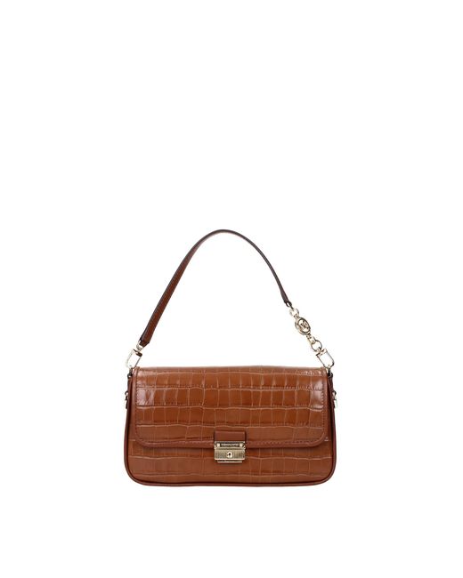 Michael Kors Handbags Bradshaw Sm Leather Brown Chestnut | Lyst UK