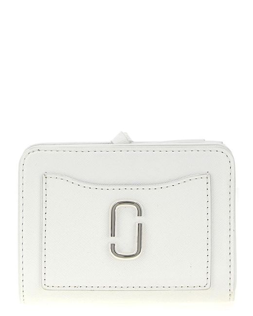 Marc Jacobs White 'The Utility Snapshot Mini Compact' Wallet