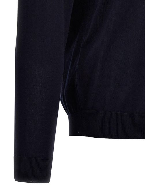 Roberto Collina Blue Cotton Sweater Sweater, Cardigans for men