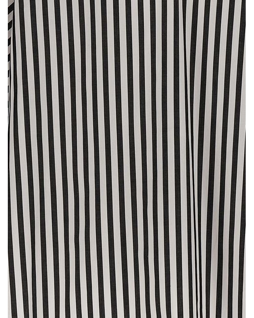 Carolina Herrera Black Striped Bloshirt Shirt, Blouse