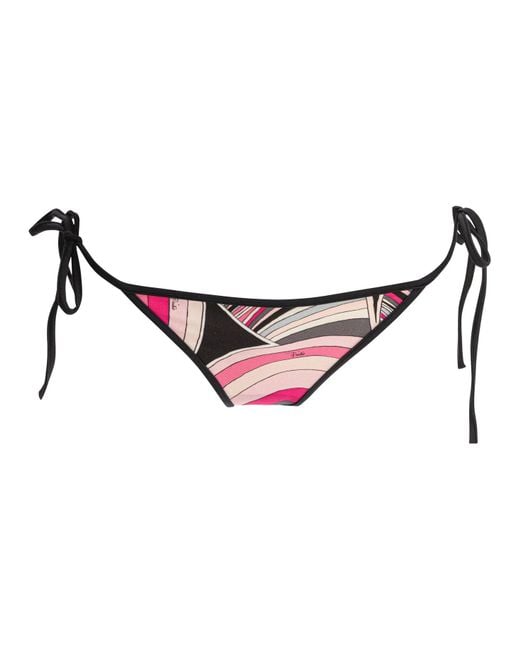 Emilio Pucci Pink Iris Print Bikini Brief