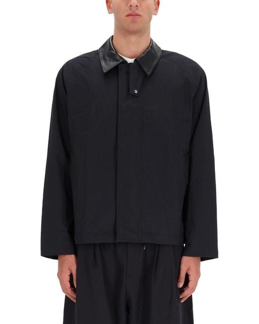 Studio Nicholson Black Short Jacket With Zipper for men