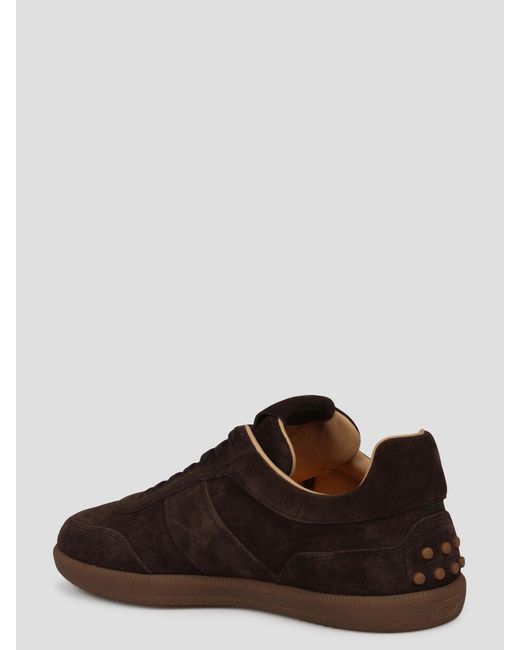 Tod's Brown Tab`s Sneakers for men