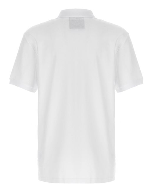 Moschino White 'Teddy' Polo Shirt for men