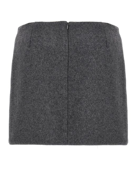 Sportmax Gray 'Poggio' Skirt