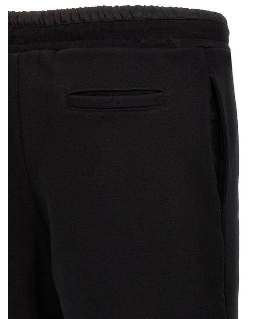 Logo Plaque Bermuda Shorts Pantaloni Nero di Philipp Plein in Black da Uomo