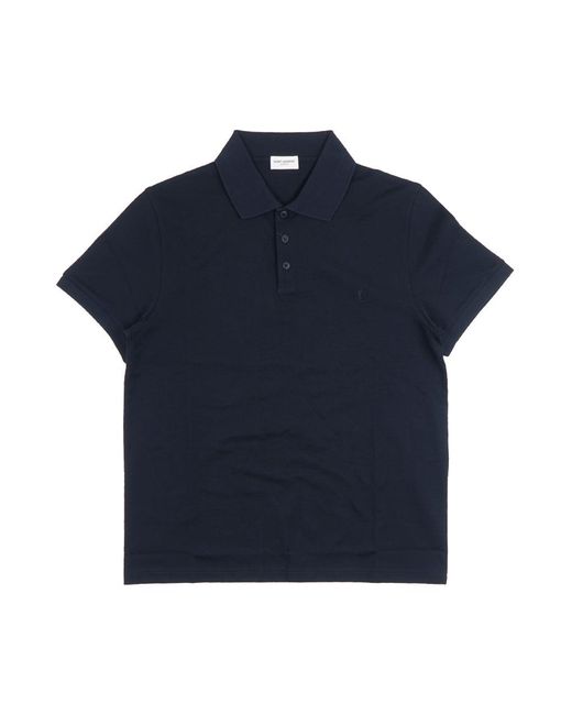Saint Laurent Blue T-Shirts And Polos E for men