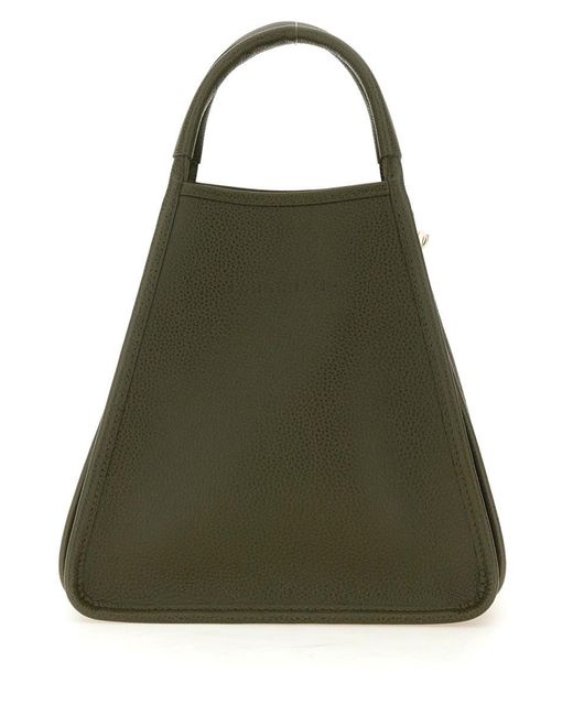 Longchamp Green Bag With Handle S "Le Foulonne"