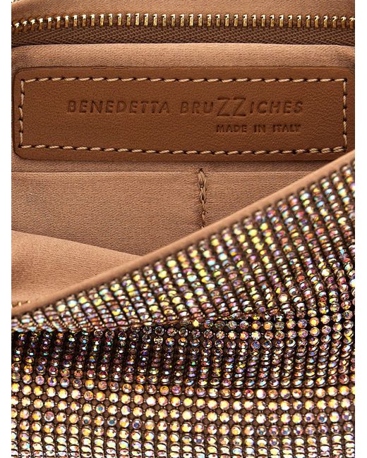 Benedetta Bruzziches Gray Your Best Friend La Petite Crossbody Bags