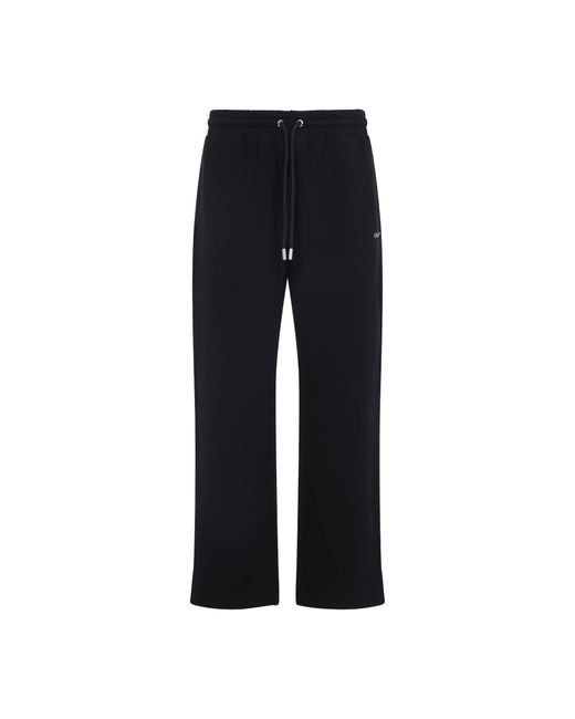Cotton Scribble Diagonal Sweatpants-Uomo di Off-White c/o Virgil Abloh in Blue da Uomo