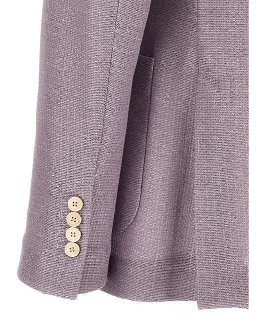 Circolo 1901 Purple Double-Breasted Blazer for men