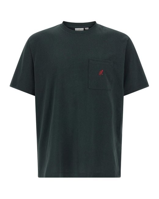 Gramicci Green One Point Tee T-Shirt for men