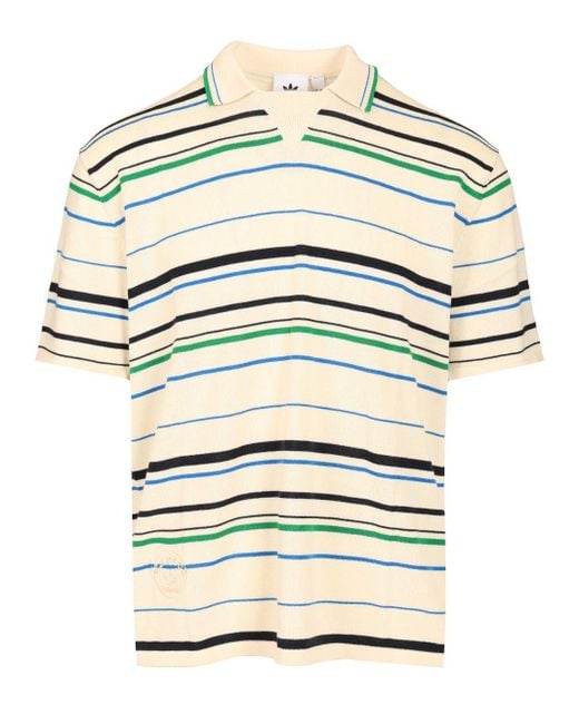 adidas X Wales Bonner Striped Ribbed T-Shirt in Gray for Men