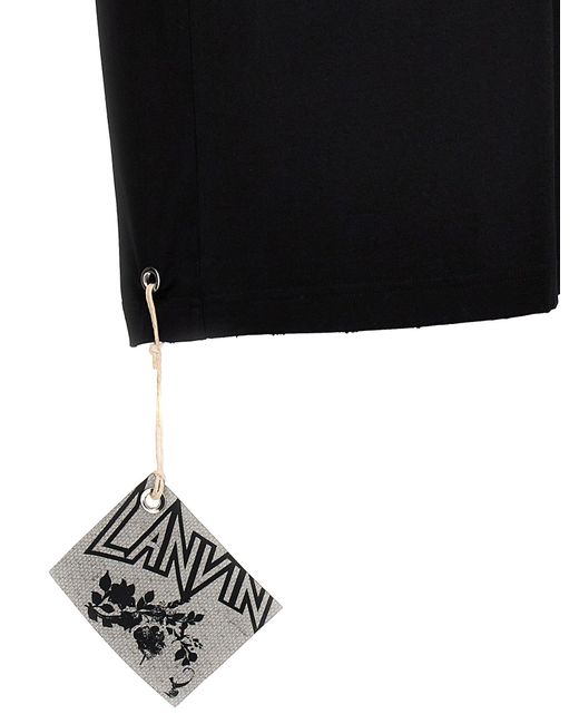 Printed T Shirt Nero di Lanvin in Black da Uomo