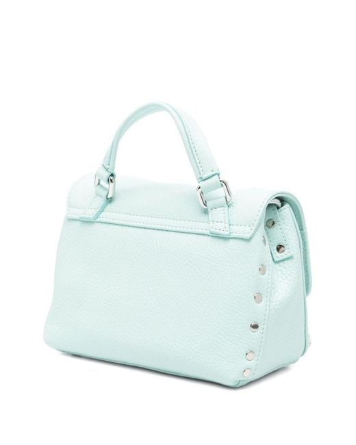 Zanellato Blue Postina Daily Baby Leather Handbag