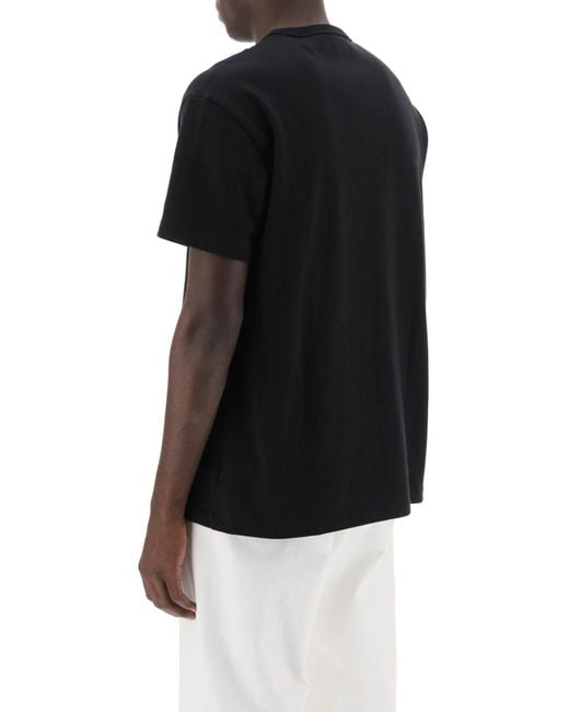 T Shirt Classic Fit In Jersey Compatto di Polo Ralph Lauren in Black da Uomo