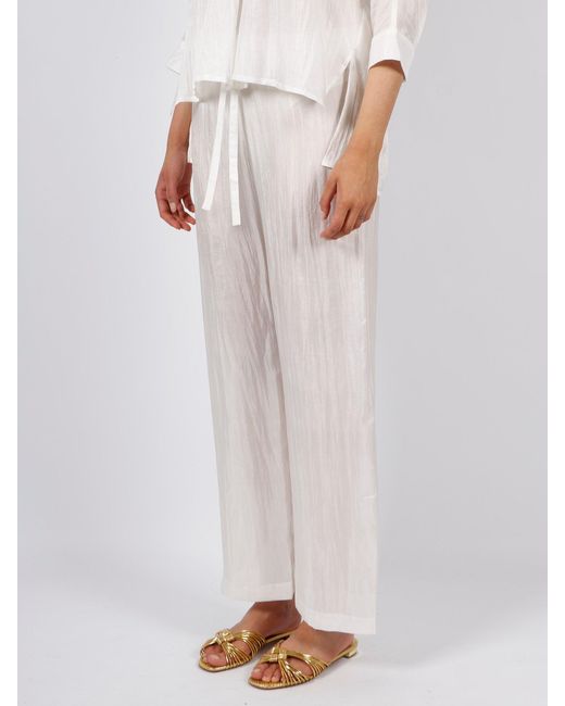 THE ROSE IBIZA White Wide Trousers